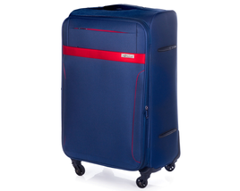 Large soft luggage XL Solier STL1316 navy-red