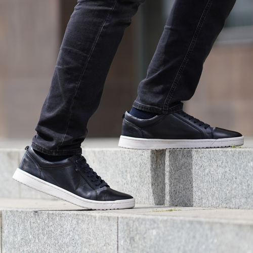 Men's stylish leather Chukka shoes / boots dark brown M467DBS