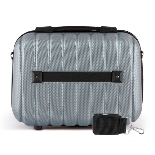 Cosmetic travel case ABS STL902 silver