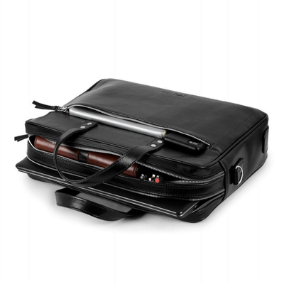 GENUINE LEATHER SHOULDER BAG SL05 NEWBRIDGE BLACK