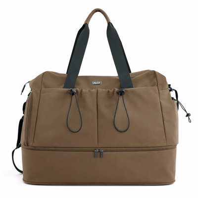 Torba weekendowa podróżna skórzana Solier SL39 Astrin czarna 