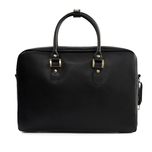 Genuine leather women's laptop bag Marina black