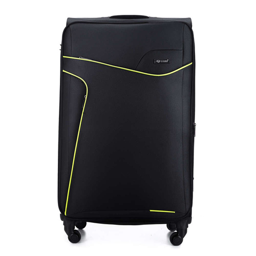 Soft luggage set Solier STL1651 black-green