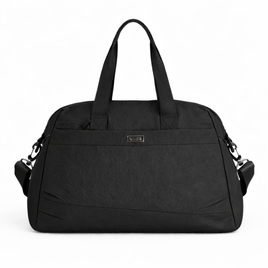 Materiałowa sportowa torba damska fitness Solier FB54 Eloa - czarny