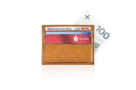 Slim leather men's wallet card holder SOLIER SA13