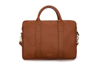 Elegant shoulder laptop bag Felice Gold Dulce