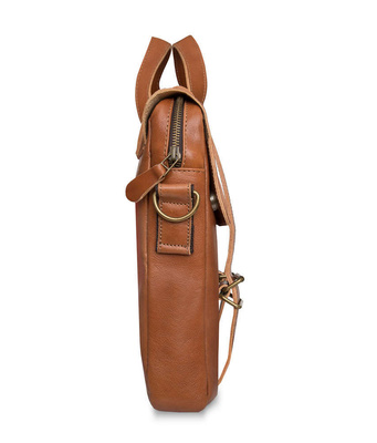 Genuine leather bicycle bag SR03 light brown