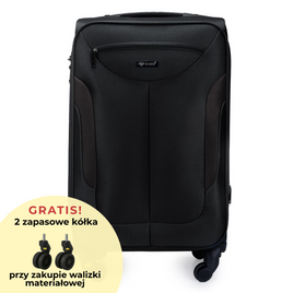 Medium soft luggage M Solier STL1801 black