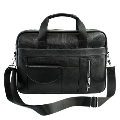 Torba weekendowa podróżna skórzana Solier SL39 Astrin czarna