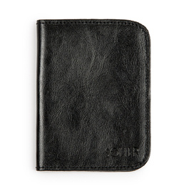 Czarne skórzane portfel etui na paszport SOLIER SW07A